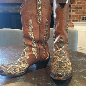 Black Jack Snakeskin Cowboy boots.